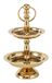 Boltze Étagère 3 niveaux Rond Or Métal, Nickel, Acier inoxydable 170 mm
