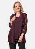 Goldner Tweedelige set Elegante set met pailletten