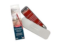 Derwent Drawing kleurpotloden in metalen doos 6 Stuk Verschiedene