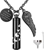 Hemelwinkel Luxe Ashanger - met Ketting (55 cm) - Voor As, Haren of Parfum - Assieraad - As Ketting - Gedenksieraad - Urn - Incl. As vuller en Opbergzakje - Hold You