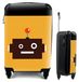 Merkloos Trendy Handbagage Koffer met Transparante Voorkant