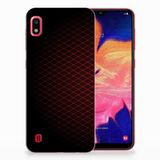 B2Ctelecom Samsung Galaxy A10 | Flexibel TPU bumper | Geruit Rood
