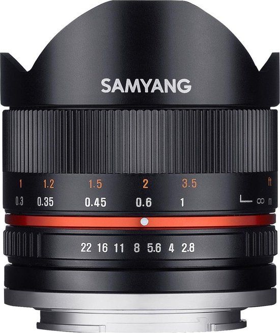 Samyang 8mm F2.8 UMC Fish-eye II - Cameralens - Zwart