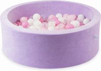 Mimii Ballenbak 90x30 Velours Douce Violet Inclus 200 Ballen