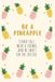 Be Elite Journals Be a Pineapple Paperback 132 Pages