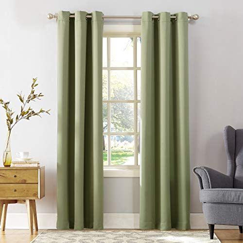 Sun Zero Easton Verduisteringsgordijn - 101,6 x 137,2 cm - Saliegroen