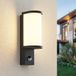 Lucande - Applique murale LED extérieure - 1 lumière - aluminium, polycarbonate - H: 28.1 cm - graphite (RAL 840-M), blanc - Source lumineuse incluse