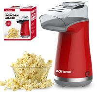 edihome Popcornmachine, elektrisch, palomiter, 1200 W, incl. doseerlepel, palomiter, popcorn in 2 minuten, popcorn (rood)