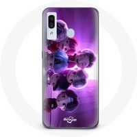 Maniacase Hoesje voor Samsung Galaxy A20e BTS TinyTAN Animation Poster RM Jin Suga J-Hope Jimin V Et Jungkook Mic Drop