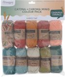Scheepjes Catona en Chroma colour pack 10x25g - Haakgaren / Breigaren