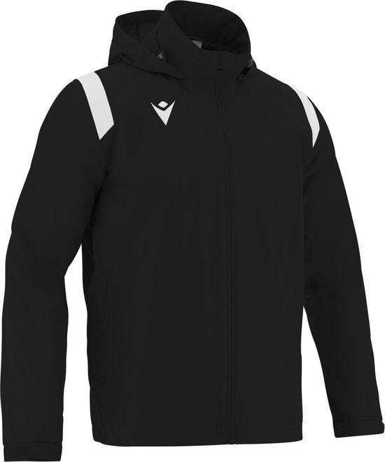 Macron Saransk Windbreaker Heren - Zwart / Wit - Maat 5XL