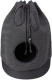 District 70 CASA Teddy - Trendy kattenhuis van superzachte stof - Afmetingen 45 x 45 x 60 cm - Donkergrijs