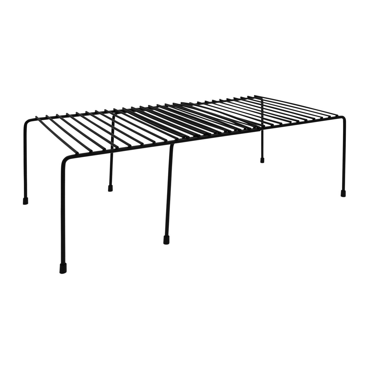 QUVIO uitschuifbare keukenkast organizer - metaal - zwart