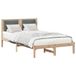 vidaXL Bedframe Donkergrijs 120 x 200 cm Massief Grenenhout