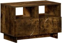 vidaXL TV-meubel 60 x 34.5 x 40 cm Gerookt eiken Bewerkt hout