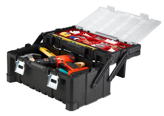 Keter Cantilever Combo Gereedschapsorganiser - 56,7x31,4x24,5 cm - Zwart