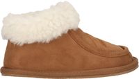 ZIGZAG Slippers Elian Unisex Bruin-Wit Maat 34