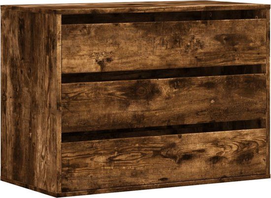 vidaXL - Ladekast - 80x41x58 cm - Gerookt eiken - MDF - Modern
