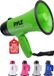 Pyle Megafoon- Toeter met Sirene – Luidsprekerhoorn- Draagbare Luidspreker-Werkt op Batterijen - 20 Watt – Microfoon- PA-Geluid - Opvouwbare Handgreep voor Cheerleading en Politiegebruik - Groen