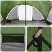 vidaXL Tipi Tent met dak Groen 18-Persoon Polyester en staal