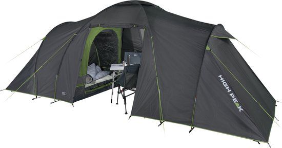 High Peak Como 4.0 Koepeltent - 4-Persoons - Donkergrijs