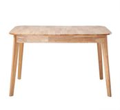 CaliCosy Eettafel uitschuifbaar van 120 tot 160 cm van massief hout - SOLINE