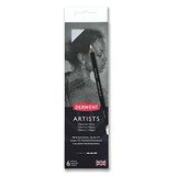 Derwent Artists Zwart en Wit Kleurpotloden met Puntenslijper, Tekenen en Kleuren, Set van 6, Ideaal voor Laagjes en Mengen, Professionele Kwaliteit, 2302342