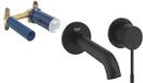 Grohe Essence Wastafelkraan Inbouw - inbouwdeel - uitloop 18.3cm - M-size - phantom black (zwart)