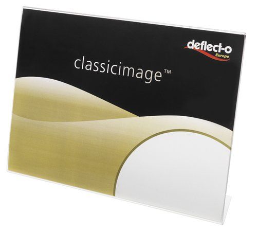 Deflecto schuin schild houder A4 Landscape sign holder