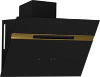 Klarstein Alina 60 cm Wandafzuigkap - 600 m³/u - Energieklasse A - 9 LED Kleuren - Touch Bediening - 52 dB - Zwart-Goud