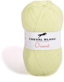 Cheval Blanc - dehobbyvlinder Orient Dun Acrylgaren - 5 bollen van 50 gram - Licht Lime (166) - pendikte 2,5/3 mm.