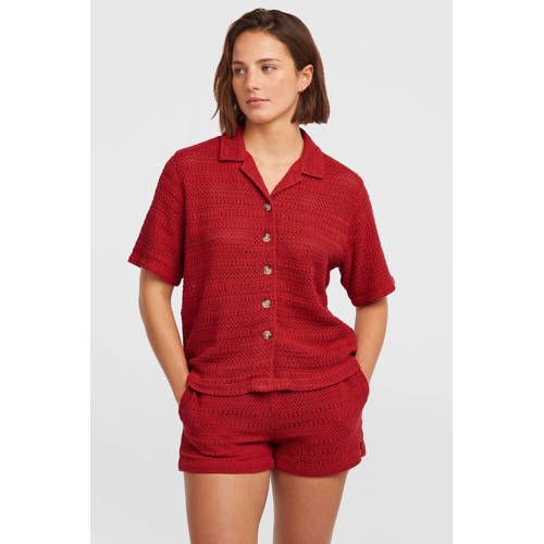 O'Neill blouse rood gehaakt