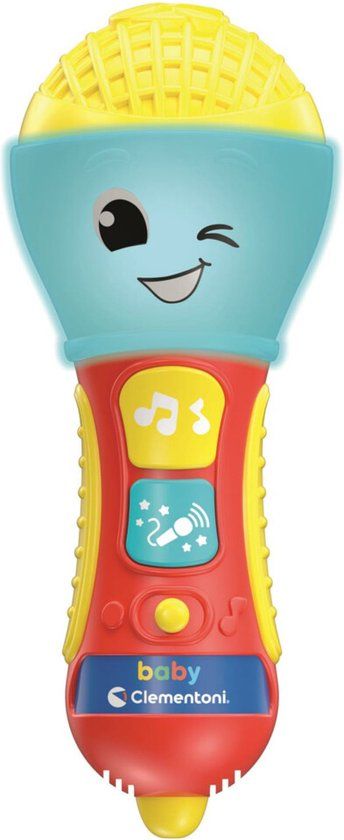 Clementoni Baby Microfoon + Licht en Geluid - Multi kleuren