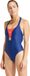 adidas Sportswear Colorblock Badpak Dames Blauw - Maat 44
