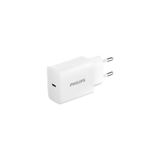 Philips DLP5312CW GaN PD30W USB-C-oplader, EU-stekker, 30 W high-speed opladen, geavanceerde GaN-technologie, veilige oplaadbescherming, wit