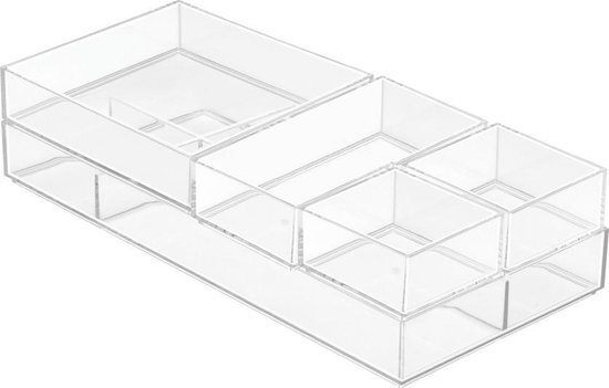 IDesign Make-Up Organisatorlade XL, Doorzichtig, 20.3 cm x 30.5 cm