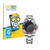 BROTECT Screenprotector 6 Stuks voor Rolex GMT-Master II Beschermglas transparant