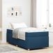 Maison Exclusive - Cadre de lit avec matelas, bleu, 90 x 200 cm, tissu