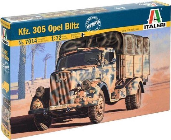 Italeri Kfz. 305 Opel Blitz - 1:72 Scale Model Kit - Plastic