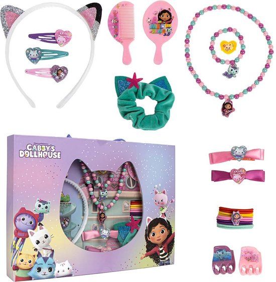 disney,lilo_and_stitch Gabby's Poppenhuis Beautycase Meisje Haarband Meisjes Armband Ketting