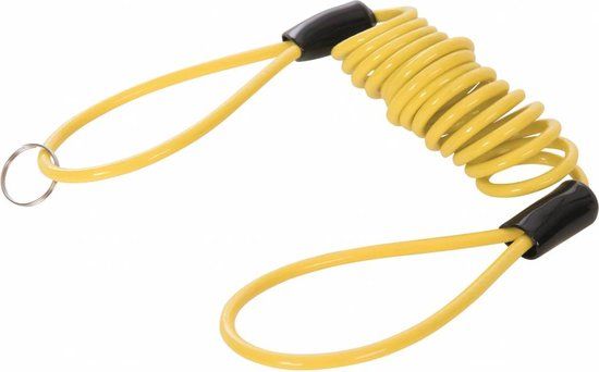Starry Schijfremslot reminder kabel Geel