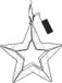 Boltze Home LED kerstster hanger zwart metaal 29,5x30cm