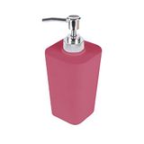 douceur d'intérieur Zeepdispenser (7,3 x 7,3 x 18 cm), framboos, kunststof Soft Touch