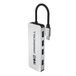Green Cell USB-C HUB 4-in-1 adapter, USB-C naar 4 x USB-A 3.0, aluminium behuizing, gegevensoverdracht tot 5 Gbit/s, plug & play, verdeler compatibel met MacBook, Dell, Lenovo, HP, ASUS, 15 cm kabel