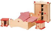 Goki poppenhuis meubeltjes slaapkamer 1 - 4013594519540