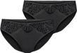 Merry Style Slip Femme - Coton - Taille Regular - 2-Pack - MS-GAB-17-Hipsters-2P - Noir (2Pack) - S