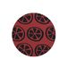 Questo Casa Ronde digitaal bedrukte muismat, antislip onderkant, voor kantoor en thuis, diameter: 22 cm