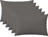 vidaXL Kussensloop Lichtgrijs Katoensatijn 30 x 50 cm (6 stuks)