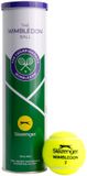 Slazenger S TB WIMBLEDON 4TIN Unisex Tennisballen - Geel