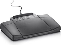 Philips LFH2210 Voetschakelaar - 3-Positie - 3.5 mm jack plug - Zwart